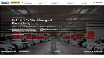 Konzeption, Webdesign und Entwicklung des neuen Onlineshops für Schilder.de. WooCommerce Agentur München