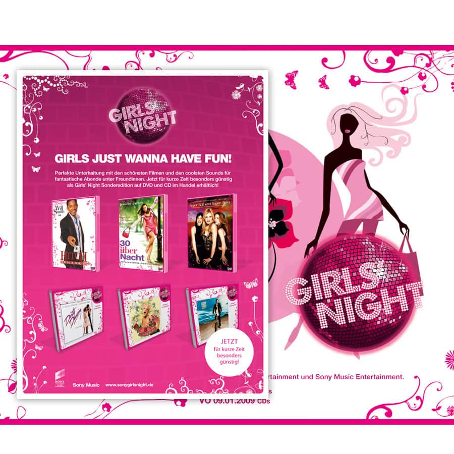 Design DVD Serie Girls Night