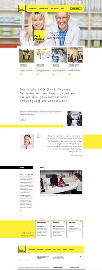 Webdesign Denk Pharma