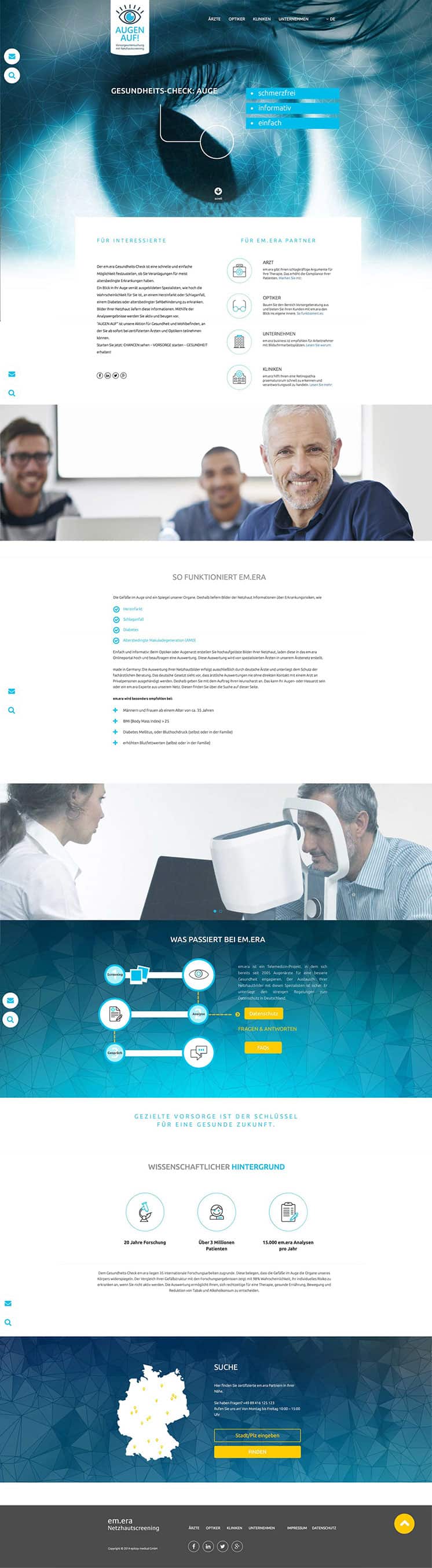 Webdesign und Coding - One Pager epitop medical GmbH