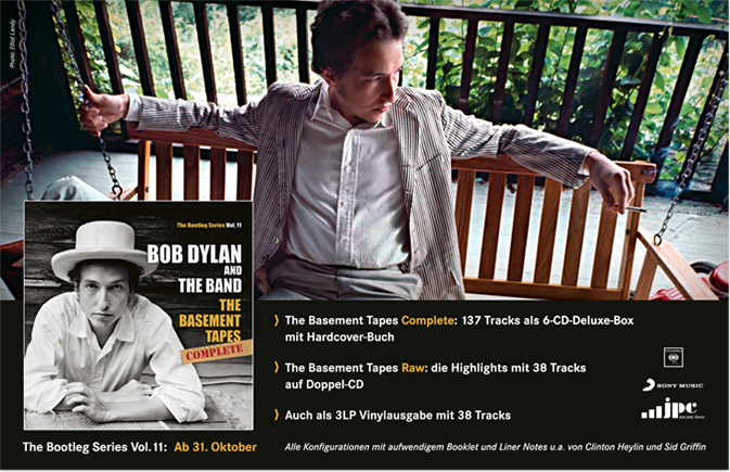 BOB DYLAN The Basement Tapes Complete Anzeige