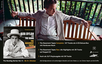 Bob Dylan The Basement Tapes Complete Anzeigenkampagne