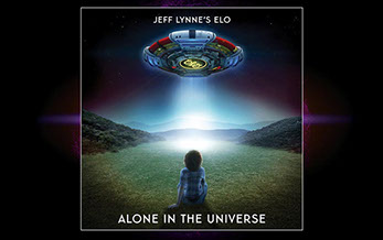 Jeff Lynne ELO Alone in the Universe Poster- und Anzeigenkampagne
