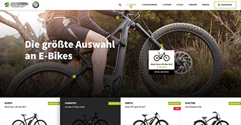 Konzeption, Design Greenstorm Online Shop - Webdesign München
