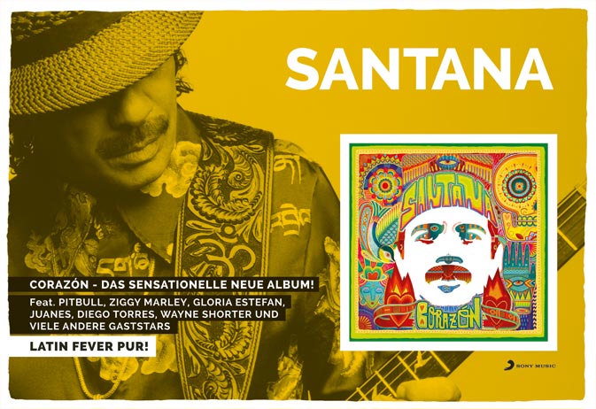 Santana Corazón Anzeigenkampagne