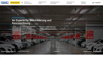 Konzeption, Webdesign und Entwicklung des neuen Onlineshops für Schilder.de. WooCommerce Agentur München
