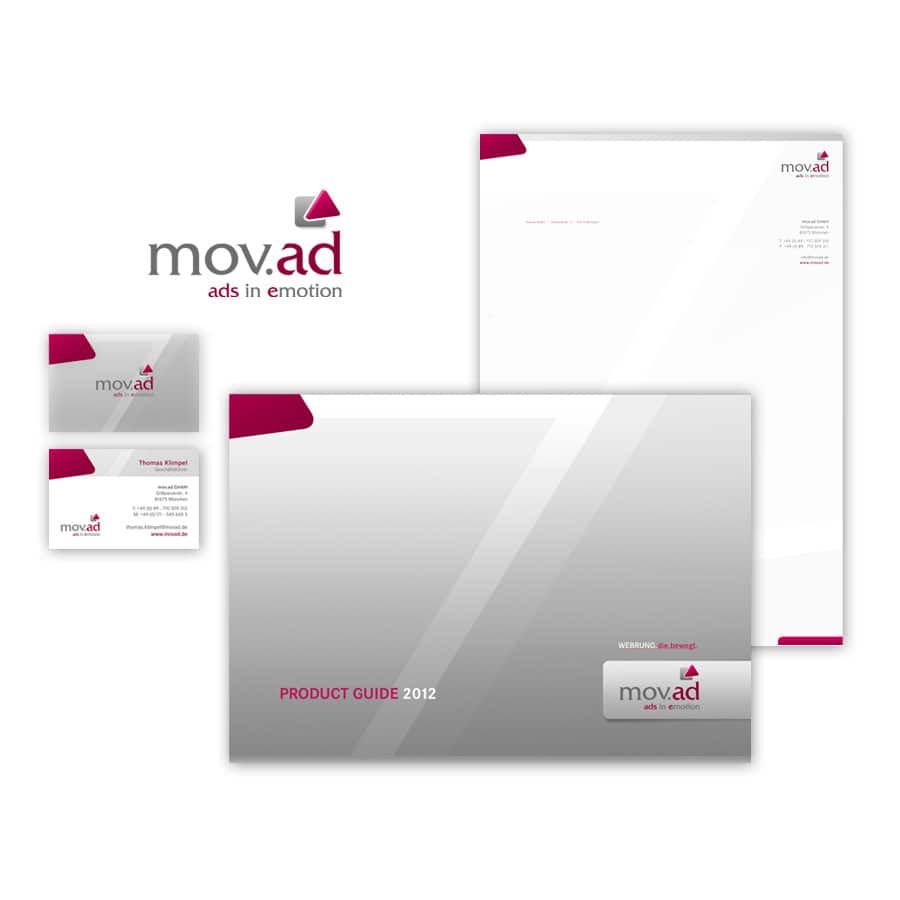Logo und Corporate Design mov.ad GmbH