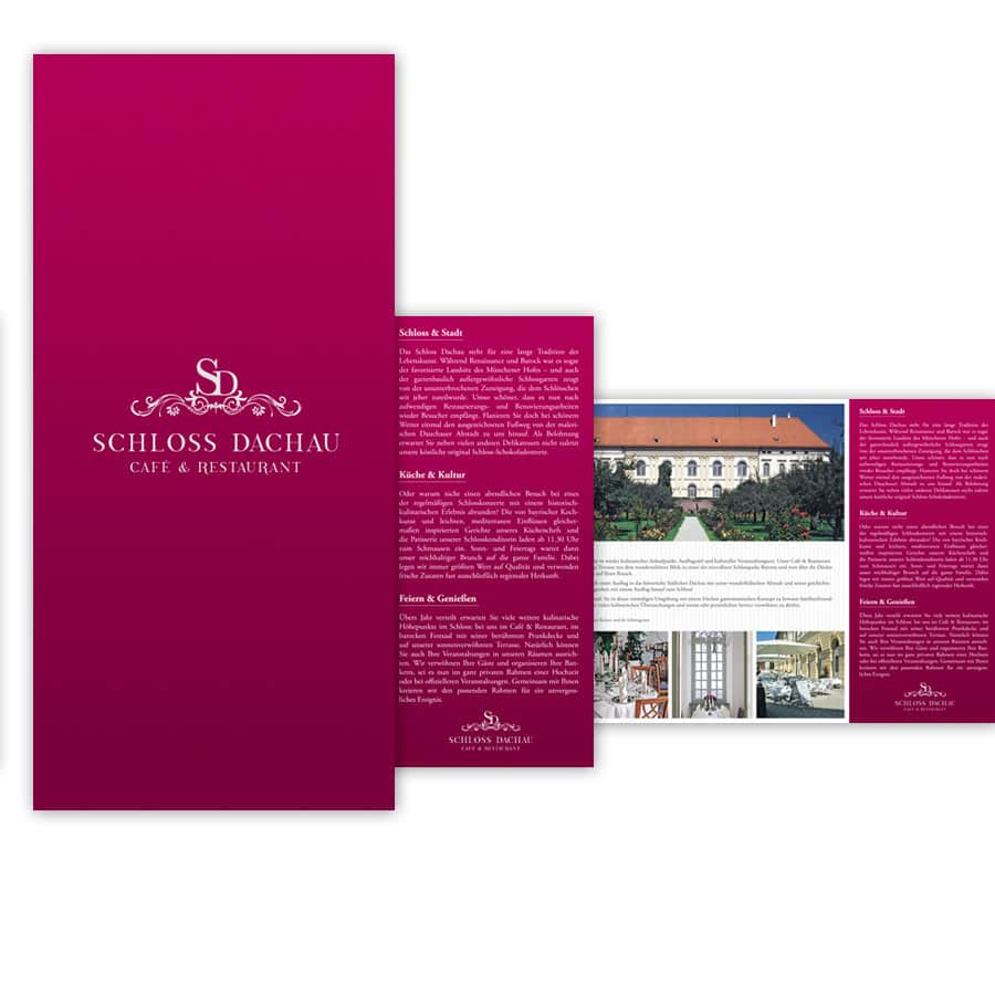 Logo, Corporate Design und Webdesign Schloss Dachau