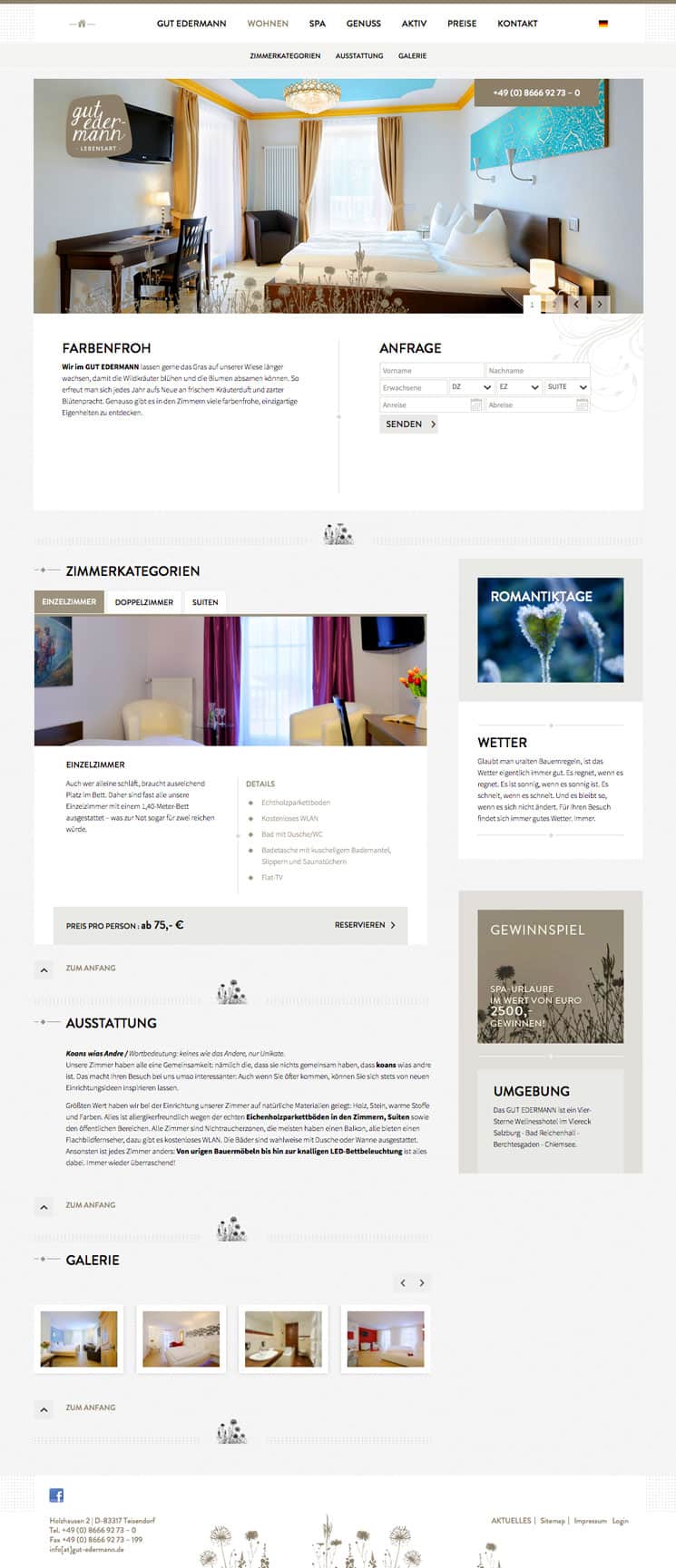 Gut Edermann Webdesign