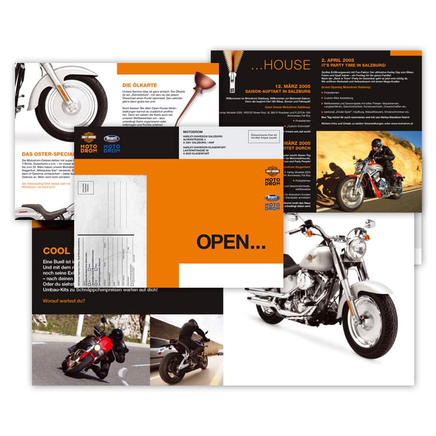 Broschüre Harley Davidson Klagenfurt