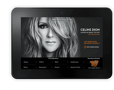 Design / UI Design Celine Dion - Webdesign München