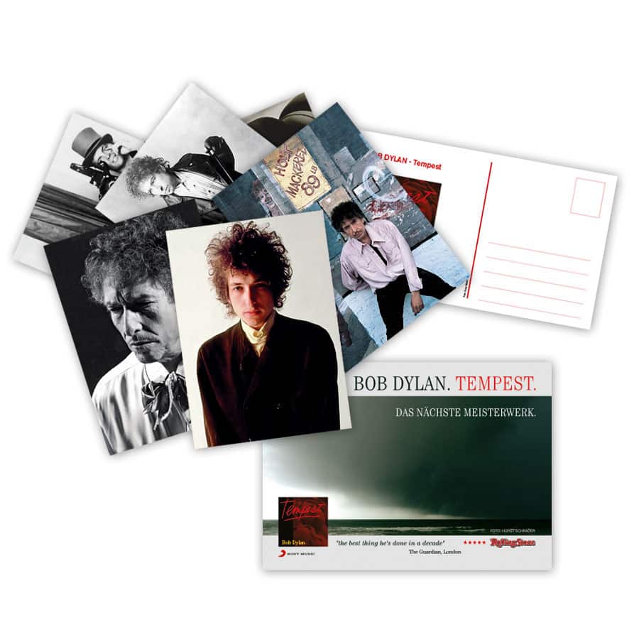 Bob Dylan Postkarten Design