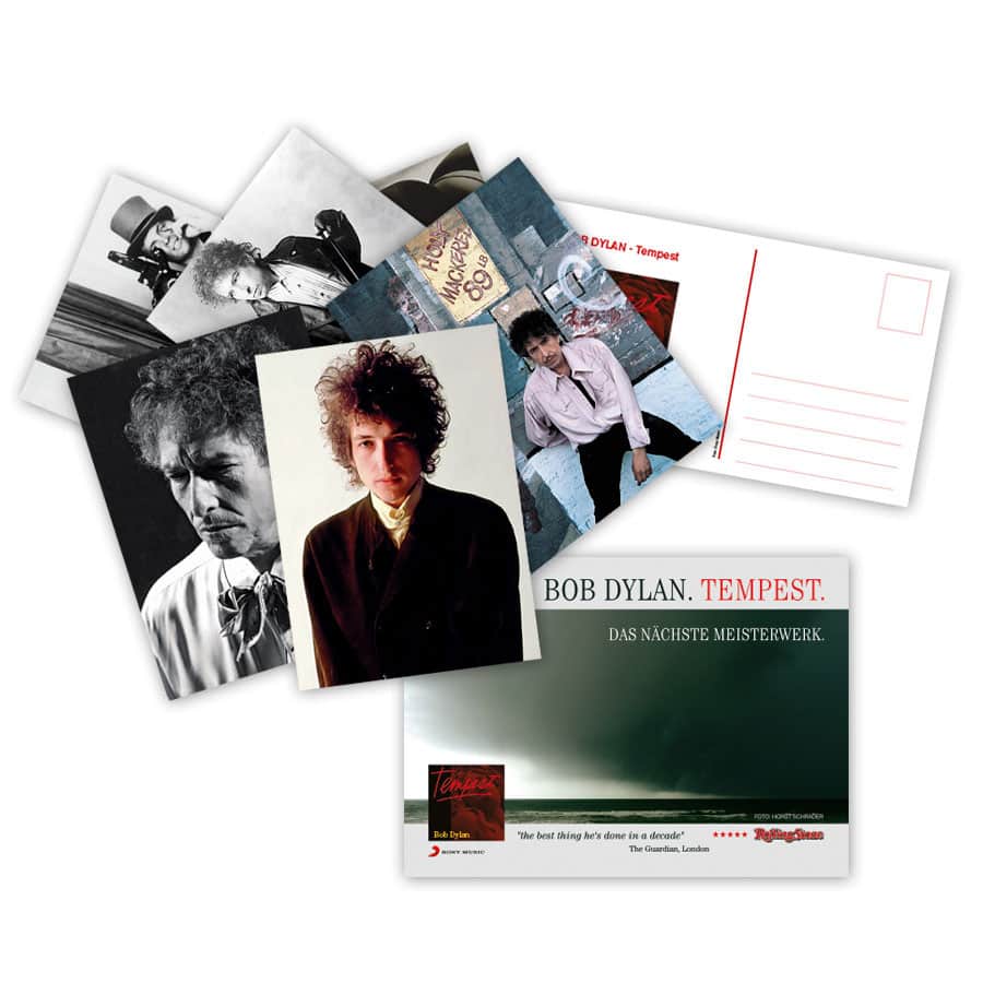 Bob Dylan Postkarten Design