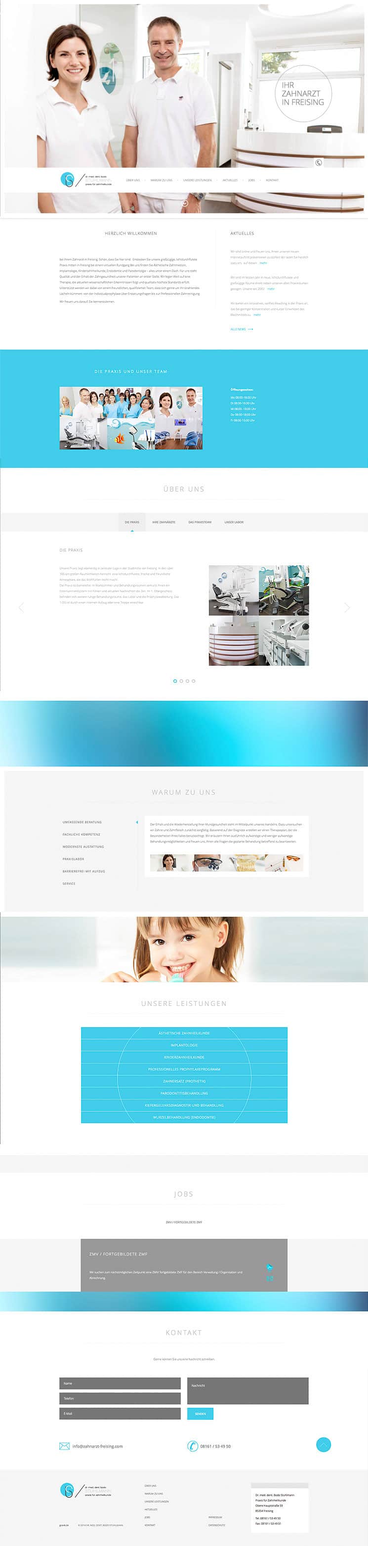 Webdesign und Entwicklung - Zahnarztpraxis Dr. Stuhlmann